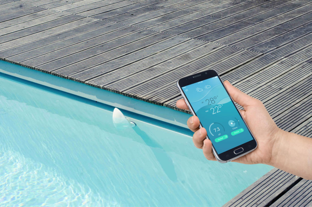 Piscine connectée wifi avec analyses